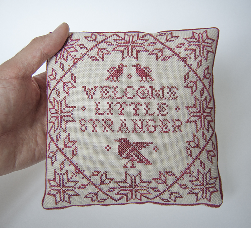 Welcome Little Stranger: A Modern Folk counted cross-stitch pattern
