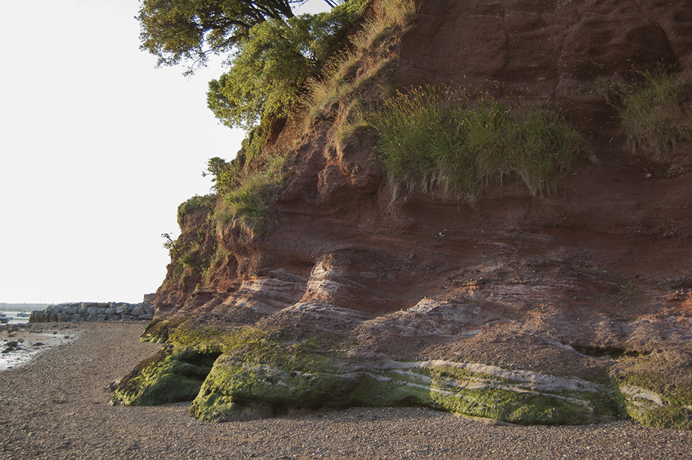 Red Cliffs in Lympstone, Devon