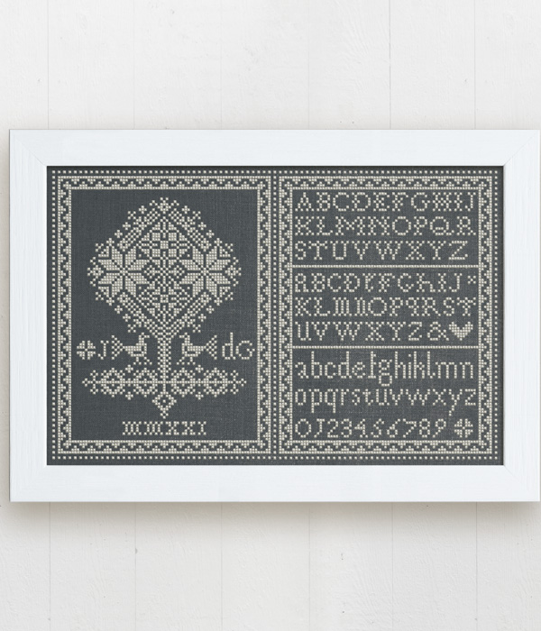 Tree of Life - Original cross-stitch chart design by Modern Folk Embroidery