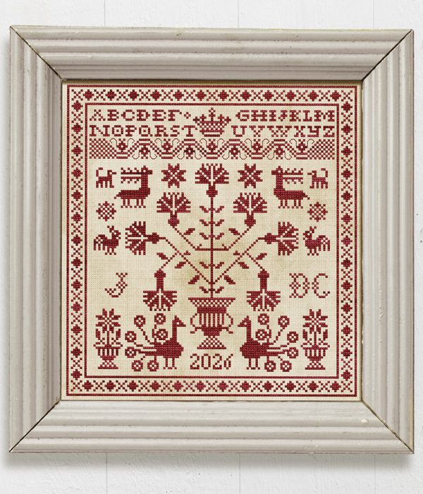Letters from the North - part 4 - an original cross-stitch sampler designed by Modern Folk Embroidery