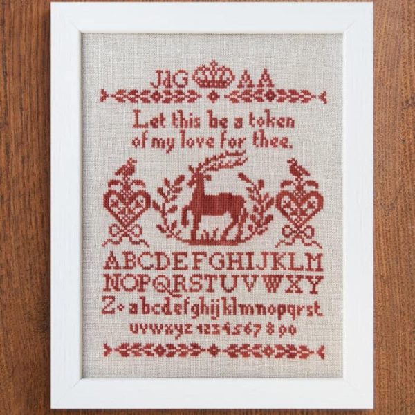 A Token of Love - Alphabet Sampler Cross Stitch Pattern