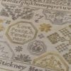 Quaker Sampler: Love, Peace, & Tenderness - original cross-stitch embroidery pattern