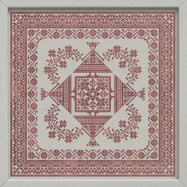 Spring Dance - Original Scandinavian inspired cross-stitch pattern by Modern Folk Embroidery