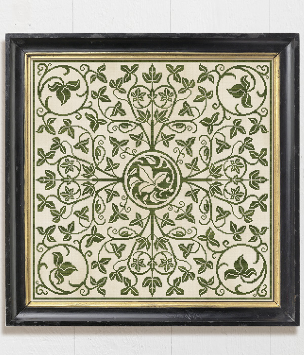 The Ivy Green - an original cross-stitch chart designed by Modern Folk Embroidery