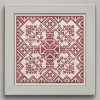 Christmas Pincushion - original embroidery cross stitch pattern by Modern Folk Embroidery