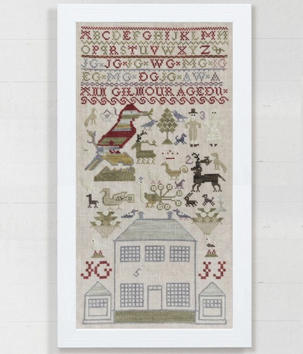 Ann Gilmour Aged Eleven - Scottish Period Sampler charted by Modern Folk Embroidery