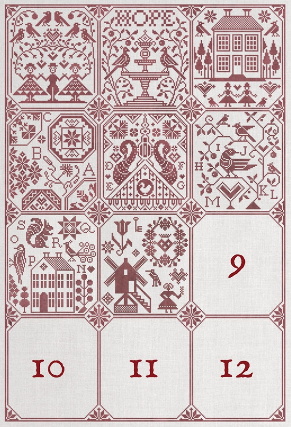 August outline - Modern Folk's Mystery SAL 2019