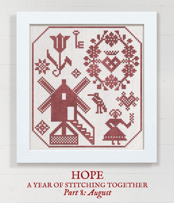 Modern Folk Embroidery Mystery SAL August