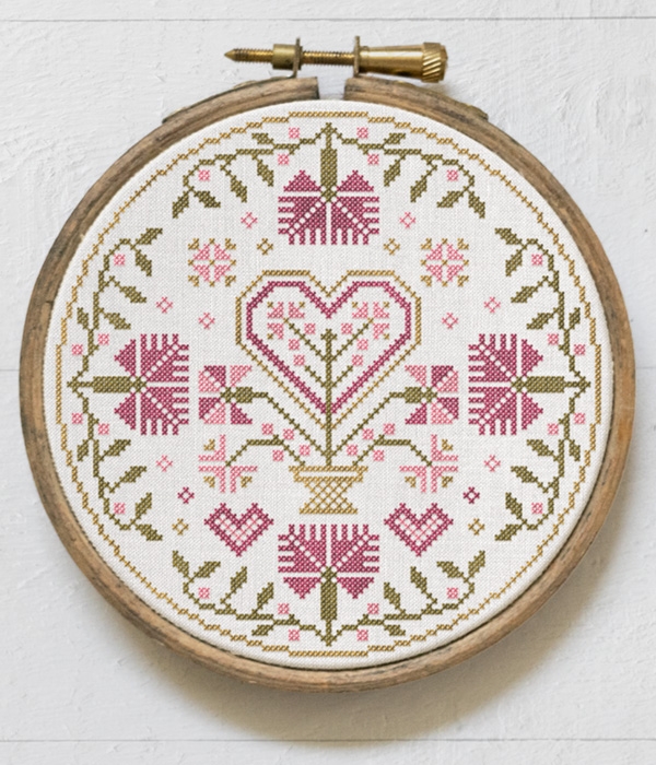 The Joyful Heart - A Hoop Art Project by Modern Folk Embroidery