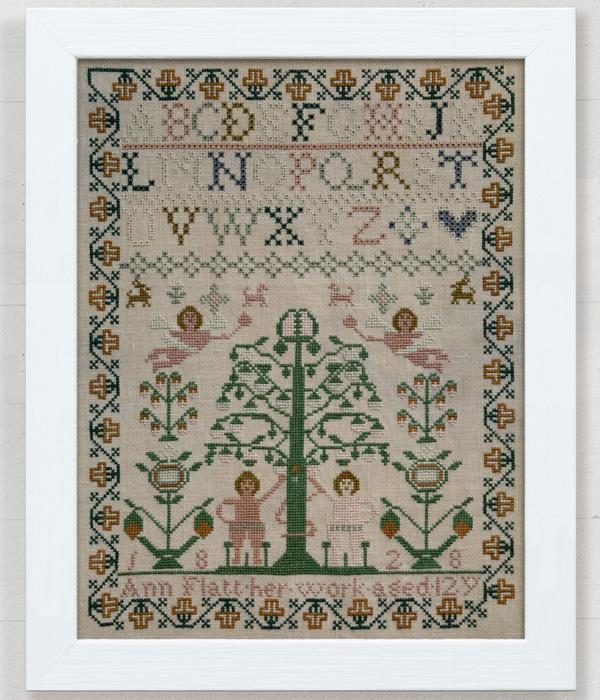 Ann Flatt, 1828 - Period Sampler Reproduction Chart by Modern Folk Embroidery