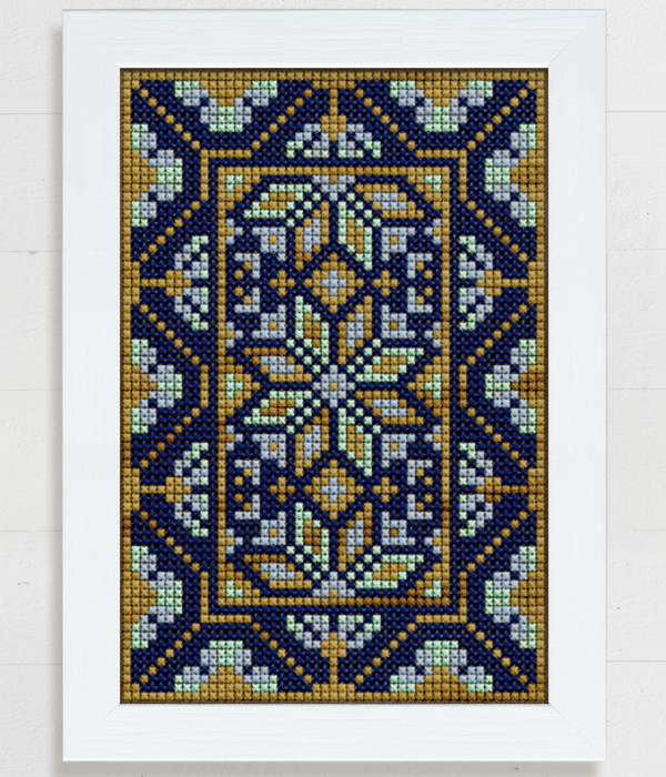 Starry Night - An original cross stitch chart designed by Modern Folk Embroidery