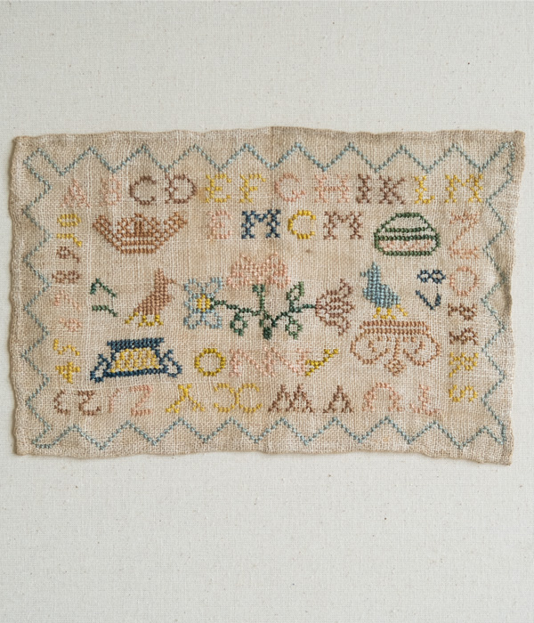 EMCM 1787 - a period reproduction sampler pattern charted by Modern Folk Embroidery