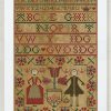 Katrin & William - an original cross stitch design by Modern Folk Embroidery based on a traditional 18th century Scottish sampler