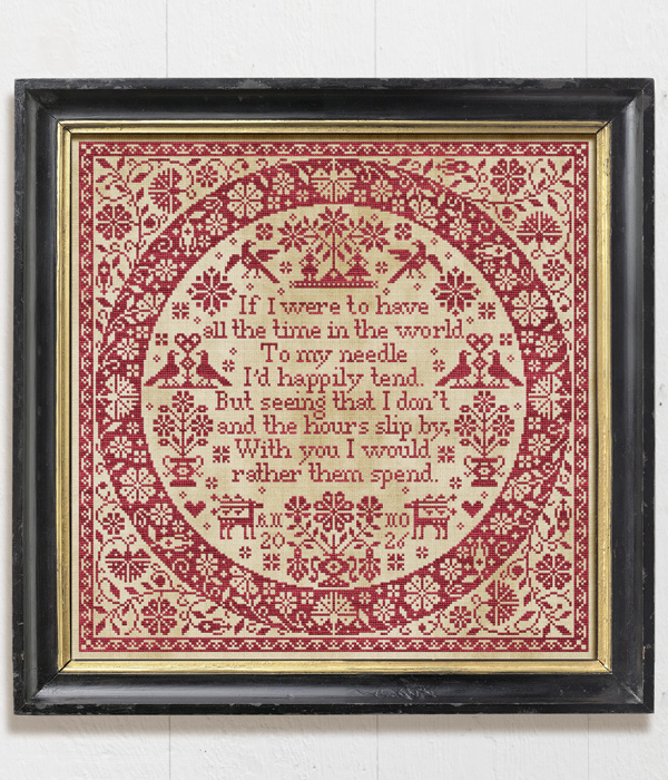 All The Time in the World is a decorative cross stitch pattern designed by Modern Folk Embroidery