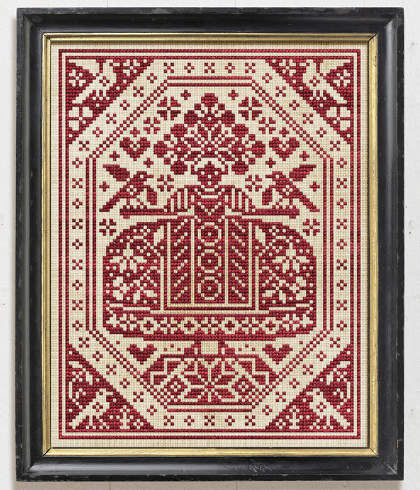 The Bird Feeder is an original cross stitch pattern designed by Modern Folk Embroidery