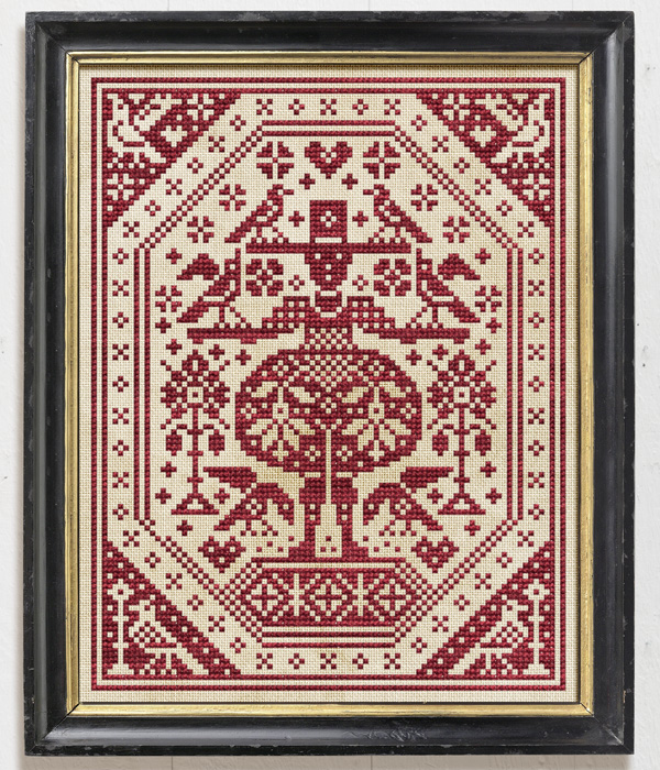 Tom Shepherd - A Companion piece to The Bird Feeder, an original cross-stitch chart designed by Modern Folk Embroidery